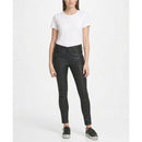 DKNY Women's Snake Embossed Everywhere Skinny Jeans, Black,Size 25