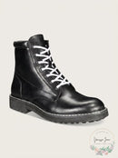 INC International Concepts Men’s Ivan Lace-up Boots, Black, Size 12
