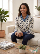 NIC+ZOE Vital Ii Animal Sweater, Size XXL