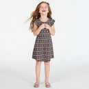 Epic Threads Super Soft Little Girls Geo-Print Fit and Flare Dress, Size 5
