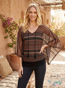 Sanctuary Womens Island Poncho Top Mesa Multi, Size XL
