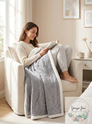 Madison Park Elma Oversized Textured Plush Throw