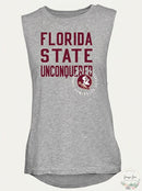 NCAA Florida State Womens Sleeveless Drop Tail Tank, Size Medium