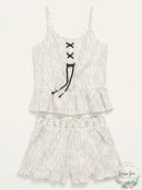 Epic Threads Girls 2-Pc. Striped Tank Top and Shorts Set, Size Small
