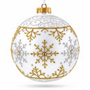 Vintage-Style Reflector on White Ball Christmas Ornament