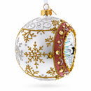 Vintage-Style Reflector on White Ball Christmas Ornament