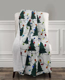The Mountain Home Collection Led Holiday Printed Throw, 50 x 60