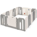 16 Panels Baby Safety Playpen with Drawing Board