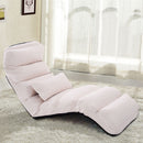 Folding Lazy Sofa Chair Stylish Sofa Couch Beds Lounge Chair W/Pillow