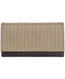 INC Womens Veronica Chain Convertible Clutch Handbag Gold Small