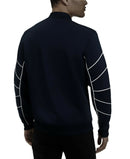 International Concepts Mens Piped Zip-Front Knit Jacket