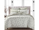 Hudson Park Collection Facets Duvet Cover Set, King, Light Gray