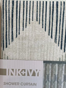 Ink+Ivy Zach Shower Curtain - Blue/grey