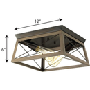Briarwood Collection Two-light Flush Mount