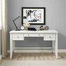 Crosley Adler Elegant Computer Desk in White Finish (CF6508-WH)