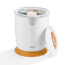 Bathroom Towel Warmer Bucket with Fragrance Holder and Auto Shut