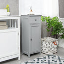 Wooden Bathroom Floor Storage Cabinet with Drawer and Shelf