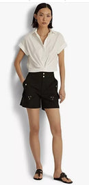 Lauren Ralph Lauren Plus size Women's Twill Shorts, Size 16