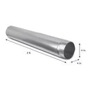 lot of 10 Everbilt 4 in. X 2 Ft. Aluminum Pipe
