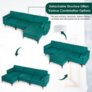 3-Seat L-Shaped Sectional Sofa with USB Ports & Storage