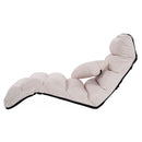 Folding Lazy Sofa Chair Stylish Sofa Couch Beds Lounge Chair W/Pillow
