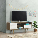 Mid-Century Modern TV Stand for TVs up to 65 Inch with Storage Shelves
