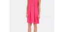 NY Collection Women's Keyhole Back Dress With Necklace