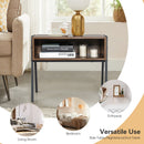 1 Piece Stackable Night Stand Shelf Accent Table with Metal Frame