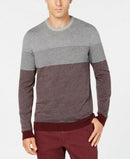 Tasso Elba Mens Colorblocked Supima Pullover Sweater
