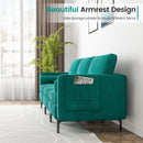 3-Seat Modular Sofa with Storage Pocket and Metal Legs