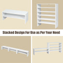 3 Pieces 31-Inch Stackable Multi-Shape Shoe Rack