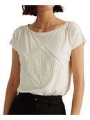 Lauren Ralph Lauren Sequined Art Deco Cotton-Blend Tee