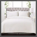 Lush Decor Ava Diamond Oversized Cotton 3 Piece Quilt Set, Size Full/Queen