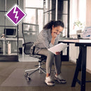 Floortex Anti-Static Chairmat Rect 48x60 Clear 3115226EV