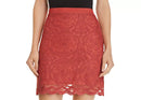 Band of Gypsies Womens Augustine Lace Embroidered Mini Skirt, Small