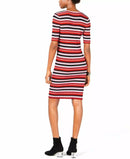 Bar III Metallic Striped Sweater Dress, Size Small