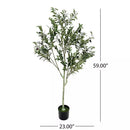 Noble House Tigue 5ft Artificial Olive Tree