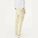 Dockers Alpha Khaki Beige Leaf Print Slim Fit 360 Flex Chino Pants