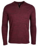 Alfani Mens Textured Space-Dyed Stretch Henley