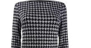 Jessica Howard Women's Glitter Houndstooth Sheath Dress Black