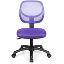 Low-back Computer Task Chair with Adjustable Height and Swivel Casters