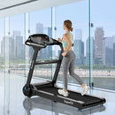 2.25HP Folding Treadmill with Bluetooth Speaker-Black