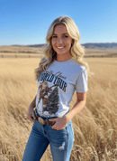 Santa Rocking Around The Christmas Tree Graphic Tee