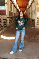 Sequin Duck Camo Patch Sweatshirt