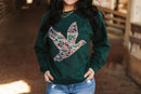 Sequin Duck Camo Patch Sweatshirt
