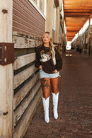 Sequin Mallard Duck Patch Sweatshirt