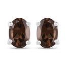 3.14 Carat Genuine Smoky Quartz .925 Sterling Silver Jewelry Set