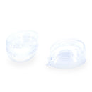 Set of 3 Clear Plastic Egg Ornaments 3.4 Inches (86 mm)