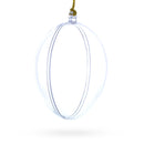 Set of 3 Clear Plastic Egg Ornaments 3.4 Inches (86 mm)