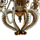 Hampton Bay Allure 8-Light 88-1/2 in. Hanging Silver and Gold Chandelier